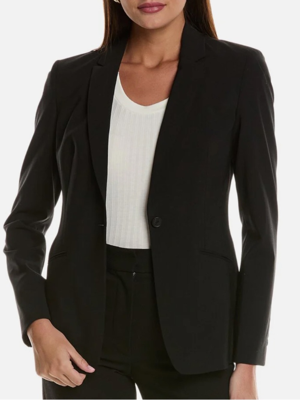 BOSS Hugo Boss Jabina Wool Blend Black Blazer 6 professional business jacket